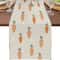 Easter Table Runner With Carrot Print Farmhouse Linen Table Decor 0