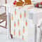 Easter Table Runner With Carrot Print Farmhouse Linen Table Decor 1