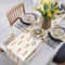 Easter Table Runner With Carrot Print Farmhouse Linen Table Decor 3