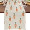 Easter Table Runner With Carrot Print Farmhouse Linen Table Decor 5