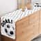 Soccer Birthday Table Runner Black White Football Party Table Flag 2
