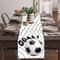 Soccer Birthday Table Runner Black White Football Party Table Flag 4