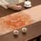 Waterproof Chinese Tea Mat Peony Zen Table Runner for Tea Tables