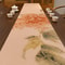 Waterproof Chinese Tea Mat Peony Zen Table Runner for Tea Tables