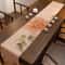 Waterproof Chinese Tea Mat Peony Zen Table Runner for Tea Tables