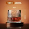 Spinning Crystal Whiskey Glass With Base For Home Bar 5