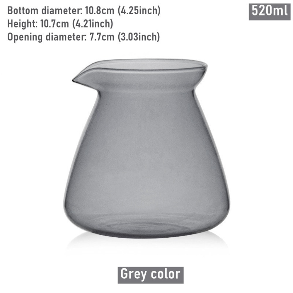 Heat Resistant Glass Pour Over Coffee Server Set With Borosilicate Pot And Cups 3