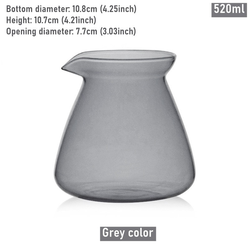 Heat Resistant Glass Pour Over Coffee Server Set With Borosilicate Pot And Cups 3