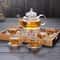 Clear Glass Teapot With Filter Handle For Puer Coffee And Loose Leaf Tea 3
