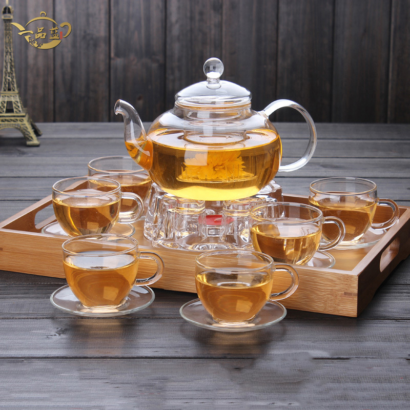 Clear Glass Teapot With Filter Handle For Puer Coffee And Loose Leaf Tea 3