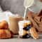 Wave Shape Beverage Glasses Set Glass Cups With Lids Straws For Juice Coffee Tea 2