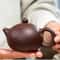 Authentic Yixing Purple Clay Xishi Teapot With Ball Infuser For Gongfu Tea 0