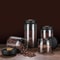 Premium Vacuum Sealed Glass Coffee Storage Jar Airtight Kitchen Storage for Beans & Tea