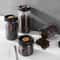 Premium Vacuum Sealed Glass Coffee Storage Jar Airtight Kitchen Storage for Beans & Tea