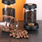 Premium Vacuum Sealed Glass Coffee Storage Jar Airtight Kitchen Storage for Beans & Tea