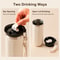 Insulated Coffee Tumbler Stainless Steel Travel Mug With Lid And Rope Handle 2