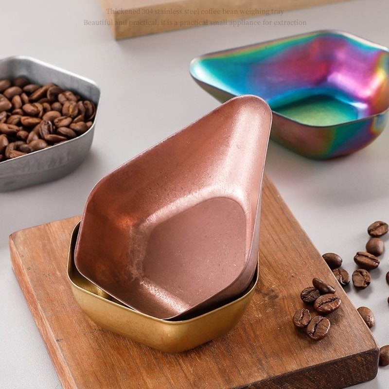 Stainless Steel Coffee Dosing Cup Stackable Bean Scoop for Espresso Prep
