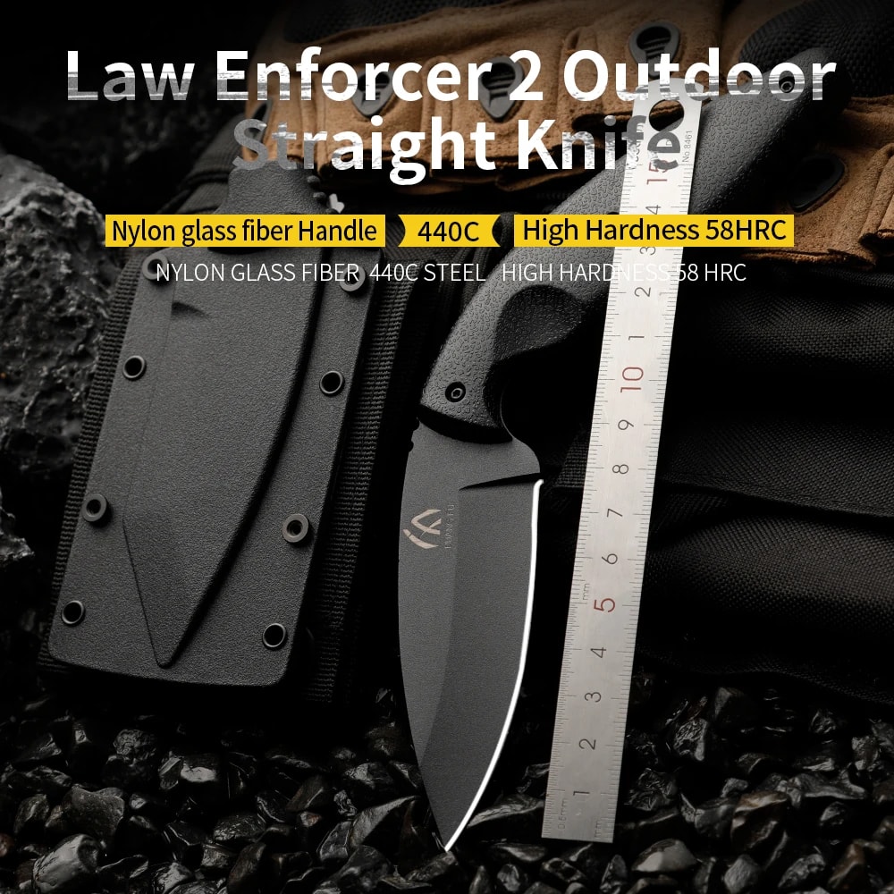 All Purpose Outdoor Survival Knife Heavy Duty Survival Knife Emergency Rescue Knife 2