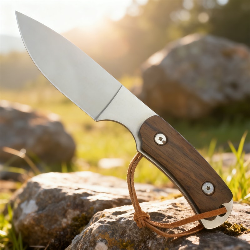 Rugged Outdoor Survival Hunting and Fishing Knife Portable Wilderness Fixed Blade Tool