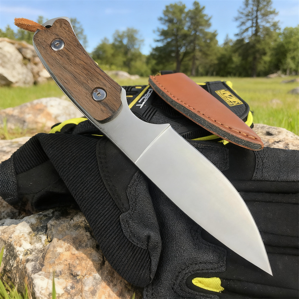 Rugged Outdoor Survival Hunting and Fishing Knife Portable Wilderness Fixed Blade Tool