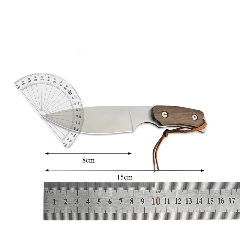 Rugged Outdoor Survival Hunting and Fishing Knife Portable Wilderness Fixed Blade Tool