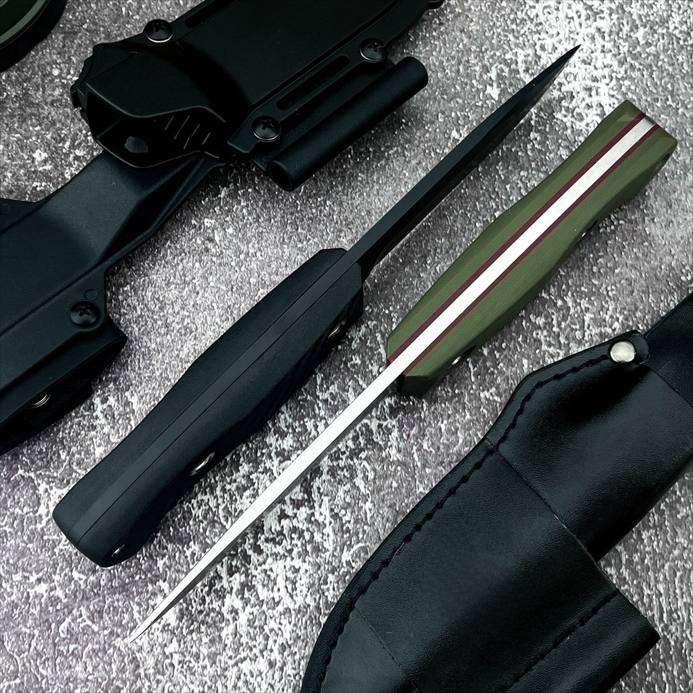 Portable Fixed Blade Knife with Belt Clip for Camping and Outdoor Utility