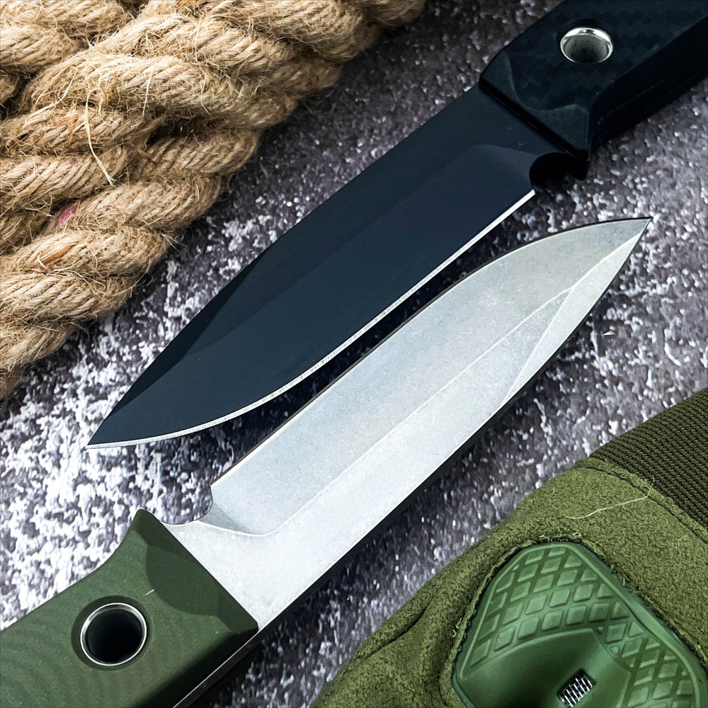 Portable Fixed Blade Knife with Belt Clip for Camping and Outdoor Utility