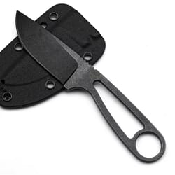 lightweight fixed blade camping knife with neck chain