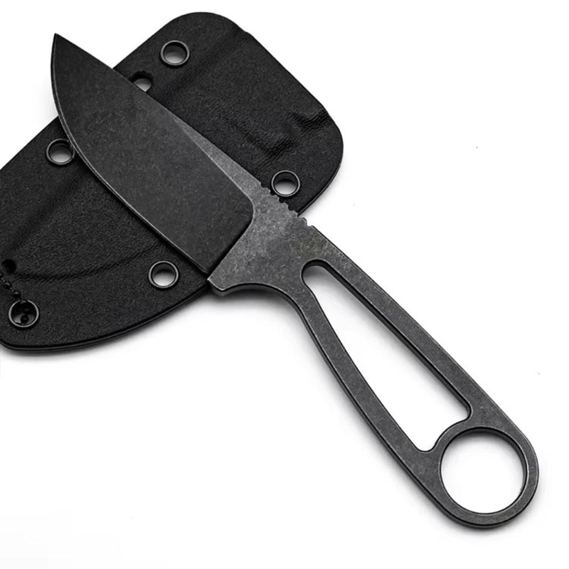 Lightweight Fixed Blade Camping Knife with Neck Chain
