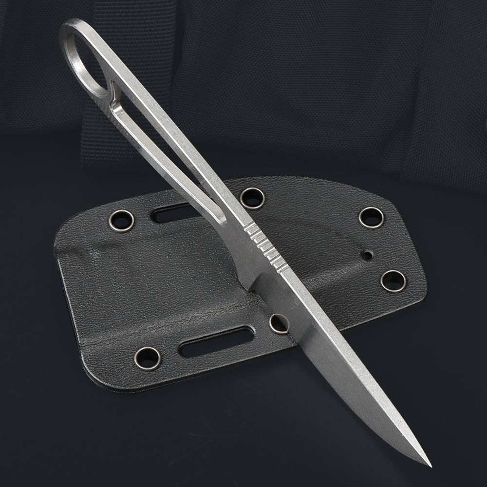 Lightweight Fixed Blade Camping Knife with Neck Chain