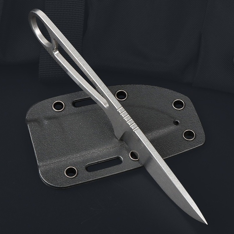 Lightweight Fixed Blade Camping Knife with Neck Chain