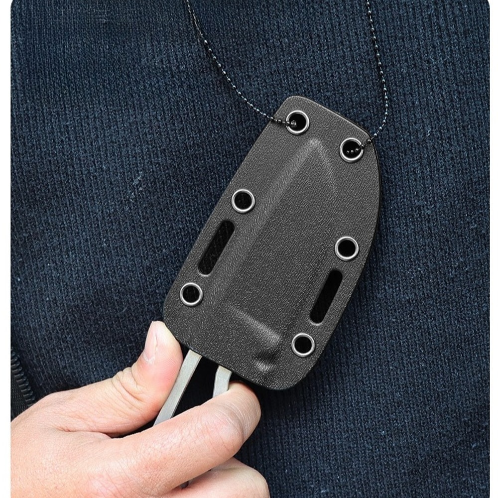 Lightweight Fixed Blade Camping Knife with Neck Chain