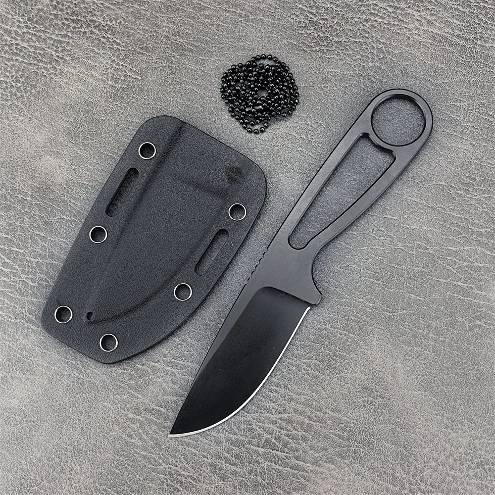 Lightweight Fixed Blade Camping Knife with Neck Chain