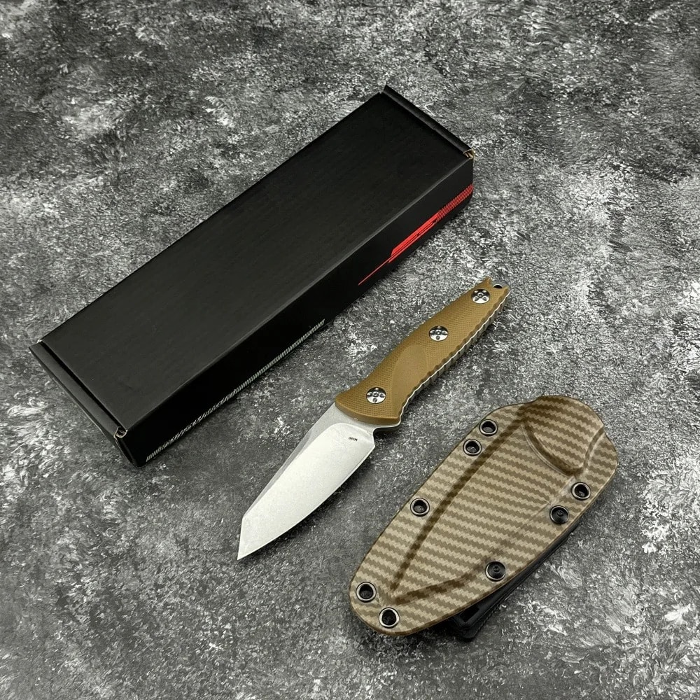 Premium Tactical Outdoor Fixed Blade Knife Precision Wharncliffe Blade Utility Tool 4