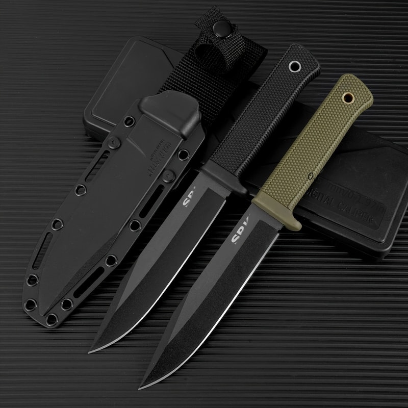 Full Tang Outdoor Survival Knife for Camping, Bushcraft and Trail Utility