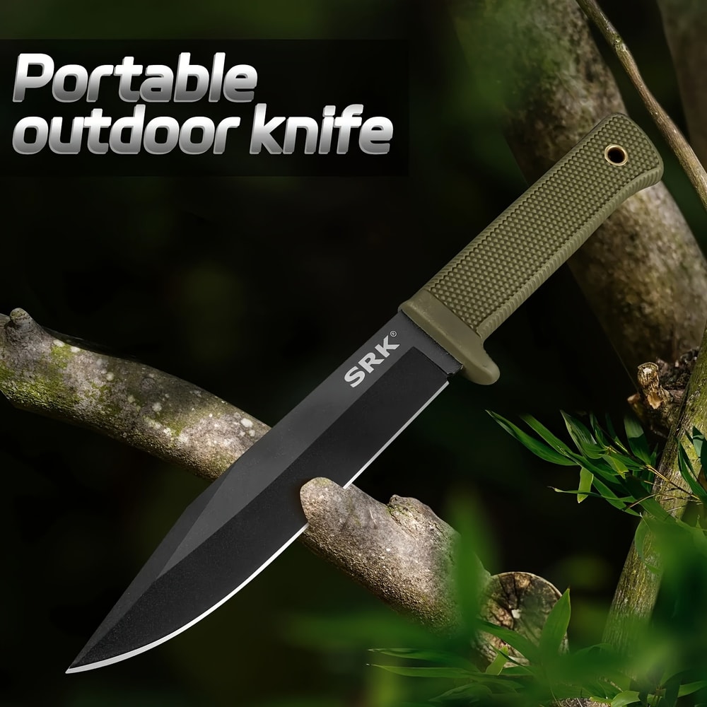 Full Tang Outdoor Survival Knife for Camping, Bushcraft and Trail Utility