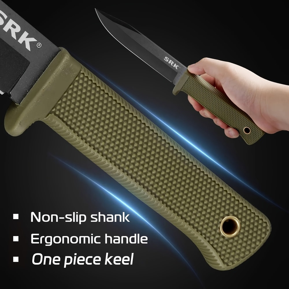 Full Tang Outdoor Survival Knife for Camping, Bushcraft and Trail Utility