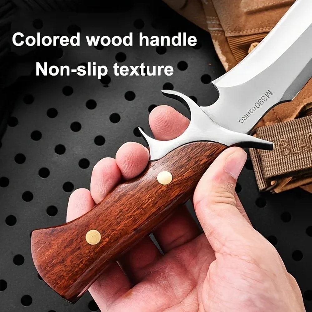 Damaly Fixed Blade Outdoor Survival Knife With Sheath For Camping BBQ Travel 1