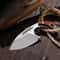 Portable Fixed Blade Knife With Stainless Steel Blade Scabbard Keychain For Camping 0