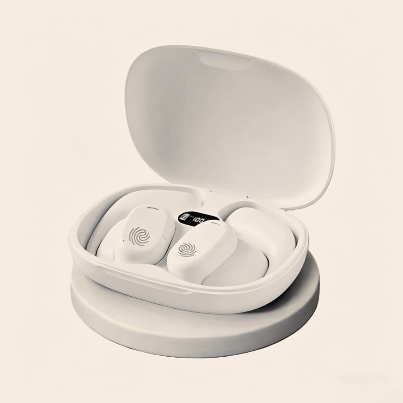 Open Ear Bone Conduction Bluetooth Sport Earbuds With Waterproof Long Battery Design 0