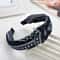 Wide Knotted Hairband For Women Non Slip Toothed Headband 2