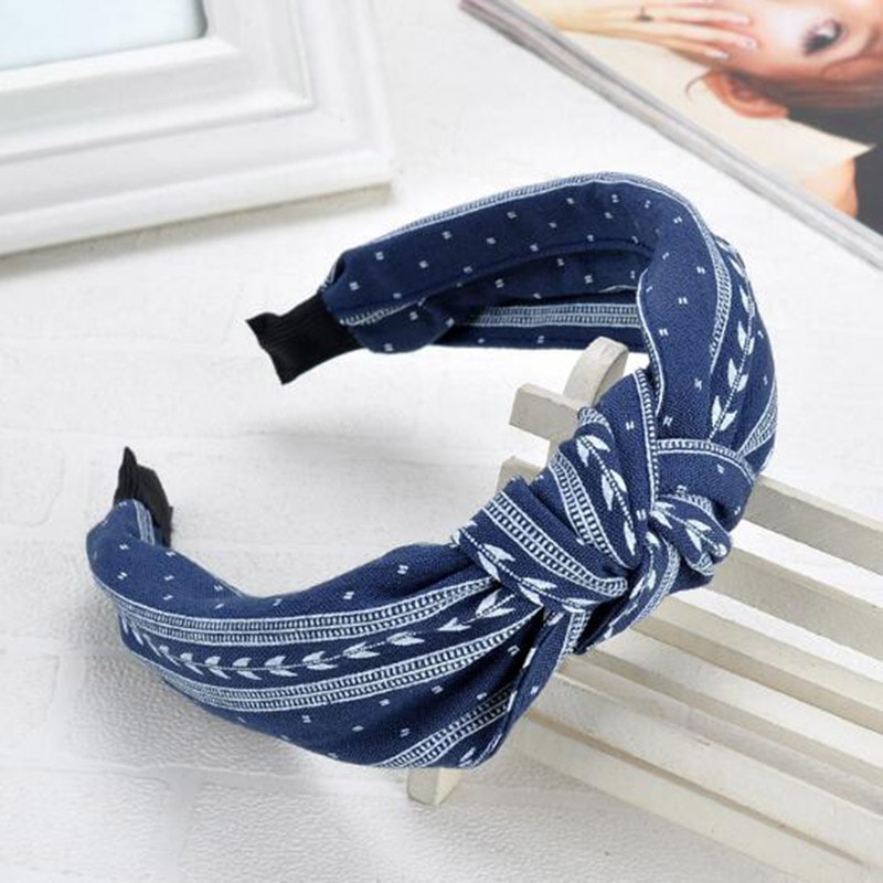 Wide Knotted Hairband For Women Non Slip Toothed Headband 6