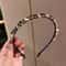 Korean Crystal French Headband for Women Elegant Retro Hair Accessory