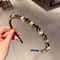 Korean Crystal French Headband for Women Elegant Retro Hair Accessory
