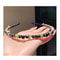 Korean Crystal French Headband for Women Elegant Retro Hair Accessory