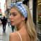 Sweet Gingham Bow Headband Classic Spring Summer Fabric Hair Band For Women 1