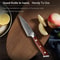 Damascus Paring Knife With Rosewood Handle For Precise Peeling Prep 2