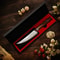 Damascus Steak Knife With Ebony Handle For Precision Kitchen Cutting 0