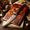 Damascus Steak Knife With Ebony Handle For Precision Kitchen Cutting 2