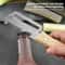 Ergonomic Wooden Handle Peeler And Stainless Steel Paring Knife For Fruits And Vegetables 3